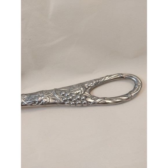 Vintage Lenox Salad Spoon Fork Server Set Aluminum Grapes Leaves 11.5” - Picture 9 of 10